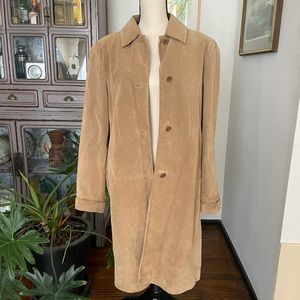 Anne Klein Suede Coat sz L